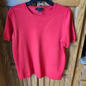 Ann Taylor Red sweater, size L, VGUC